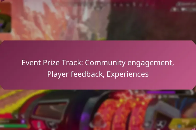 Event Prize Track: Community engagement, Player feedback, Experiences