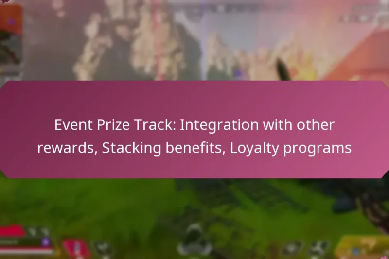Event Prize Track: Integration with other rewards, Stacking benefits, Loyalty programs