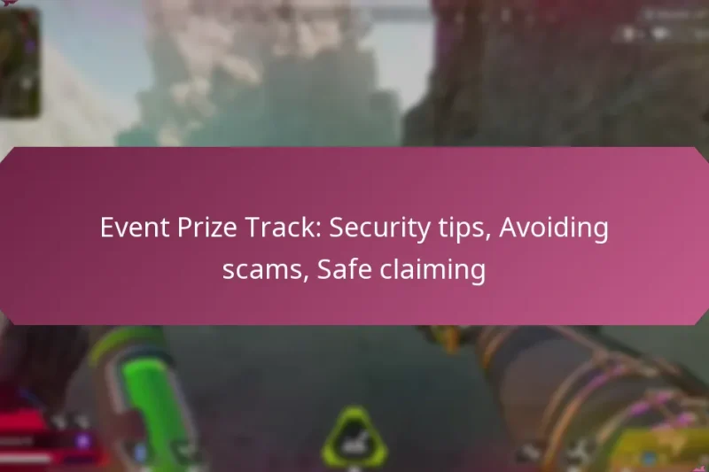 Event Prize Track: Security tips, Avoiding scams, Safe claiming