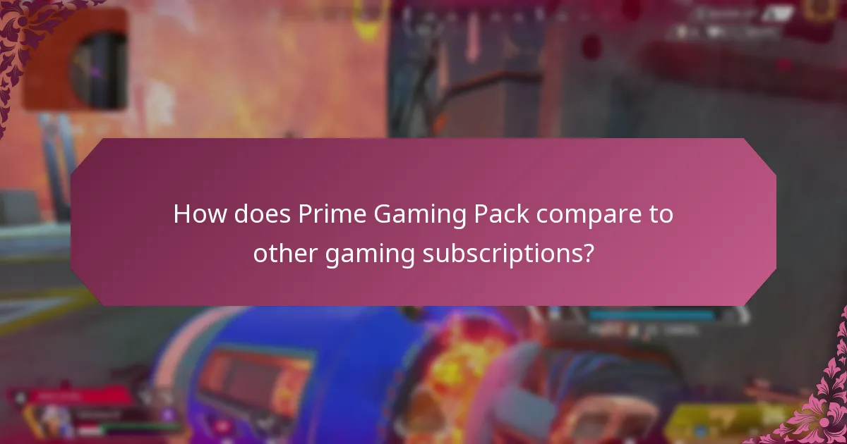 What additional perks come with Prime Gaming Pack?