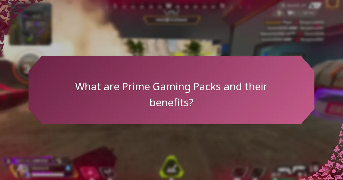 What are the latest updates and changes to Prime Gaming Packs?