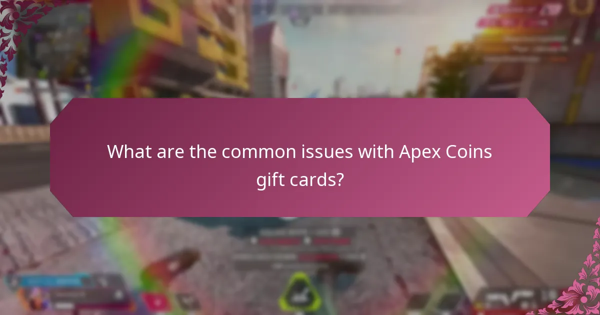 Which troubleshooting resources are available for Apex Coins gift cards?