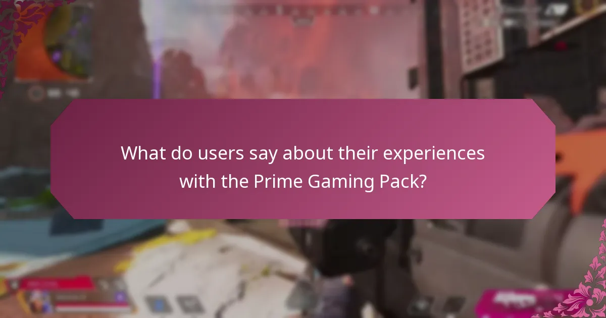 What are the key features of the Prime Gaming Pack?