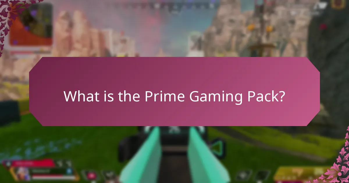 What are the common questions about the Prime Gaming Pack?