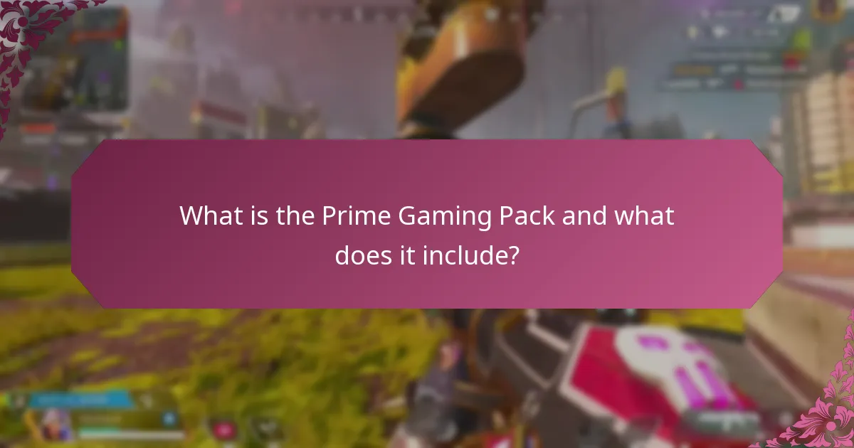 What special partnerships enhance the Prime Gaming Pack?